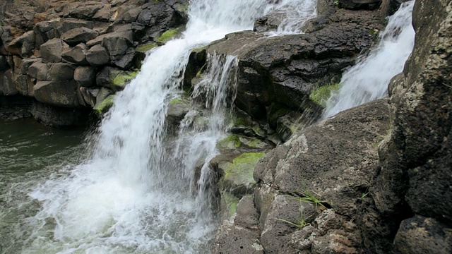 Hoopii Falls / Kapaa，考艾岛，夏威夷，美国视频素材