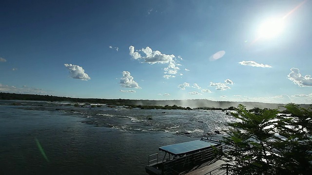 WS T/L伊瓜苏河Foz do Iguacu /伊瓜苏Foz do Iguacu，巴拉那，巴西视频素材