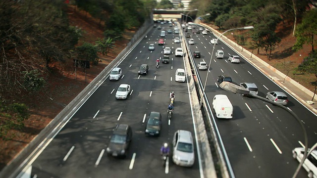 WS Avenida 23 de maio 23 de maio avenue sao paulo streets and buildings /圣保罗，巴西视频素材