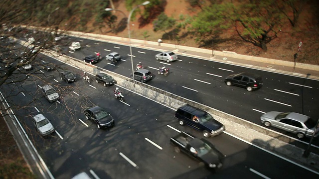 WS Avenida 23 de maio 23 de maio avenue sao paulo streets and buildings /圣保罗，巴西视频素材