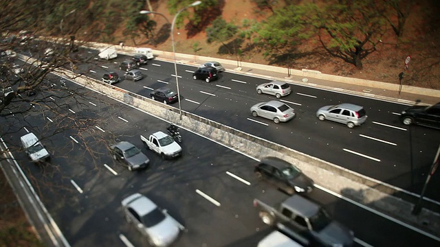 WS Avenida 23 de maio 23 de maio avenue sao paulo streets and buildings /圣保罗，巴西视频素材