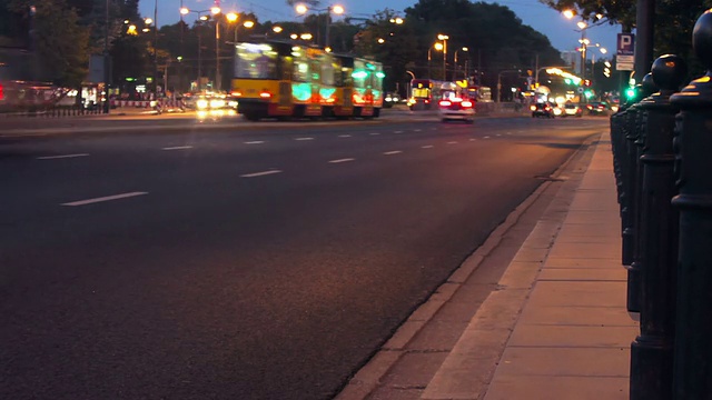 夜晚城市交通视频素材