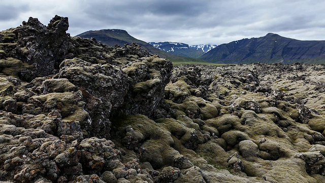 Vulcano Snaefellsne吗?年代半岛。冰岛视频素材