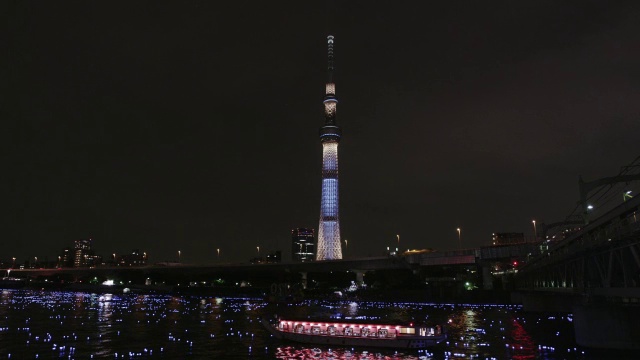 东京LED萤火虫节视频素材