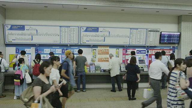 新宿车站高峰时刻视频素材