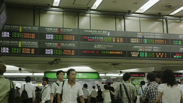 小新宿车站视频素材