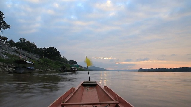 湄公河游船之旅。视频素材