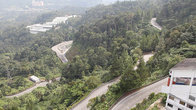 山上的路。视频素材