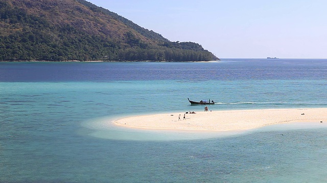 美丽的海滩鸟瞰图视频素材