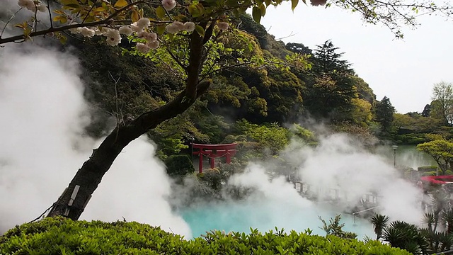 日本别府的海地狱视频素材