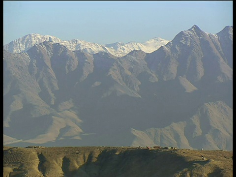 阿富汗干旱的山地景观视频素材