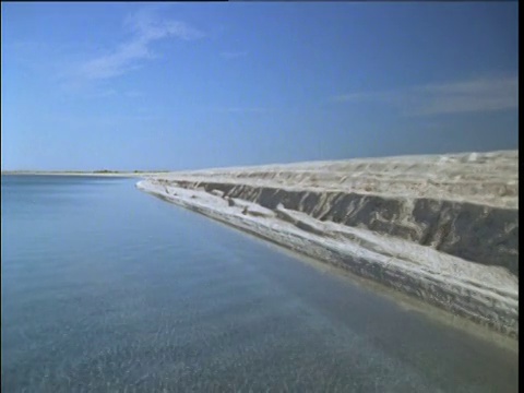 沿着沙鲨湾海岸，西澳大利亚视频素材