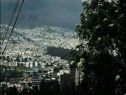 厄瓜多尔基多多山的街道视频素材