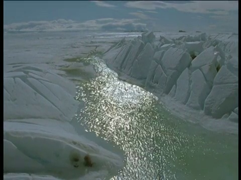 潘从雪到河，格里斯峡湾视频素材