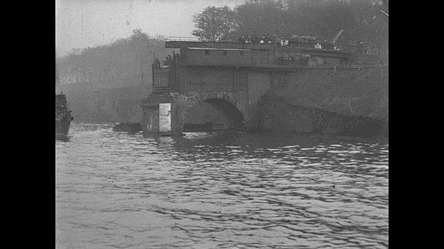 1901年鱼雷舰队访问曼彻斯特视频素材