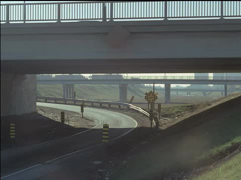 1971年，未完工的Spadina高速公路，多伦多视频下载