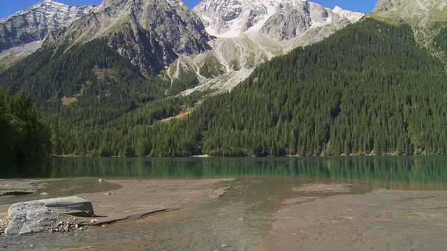 TU Lake Antholz (Antholzer See)位于南蒂罗尔视频素材