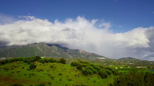 山脉景观和云视频素材