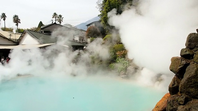 日本别府的海地狱视频素材