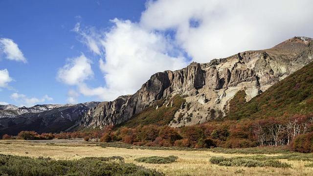 智利巴塔哥尼亚的Cerro Castillo公园的下午延时视频素材