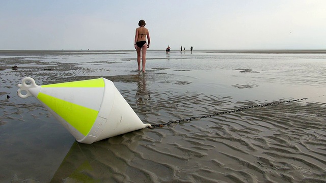 北弗里斯兰/ St. Peter Ording，石勒苏益格荷尔斯泰因，德国视频素材