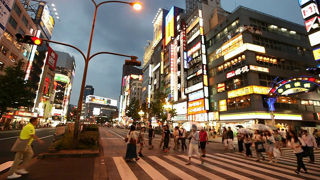 日本,东京新宿视频素材