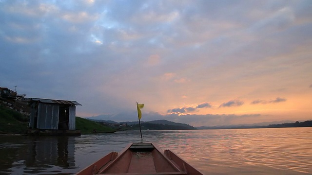 湄公河游船之旅。视频素材