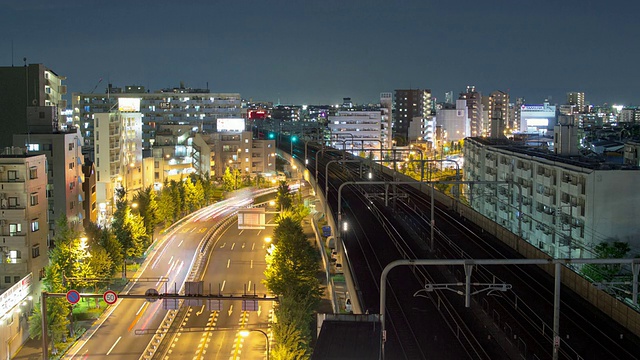 电汇，交通和铁路，东京。日本视频素材