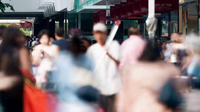 繁忙的街道场景视频素材