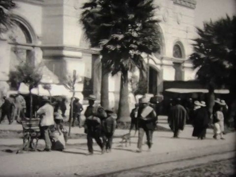 1928年玻利维亚街头生活视频素材