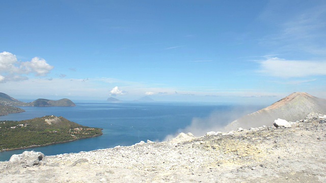 风之岛上的火山窝视频素材