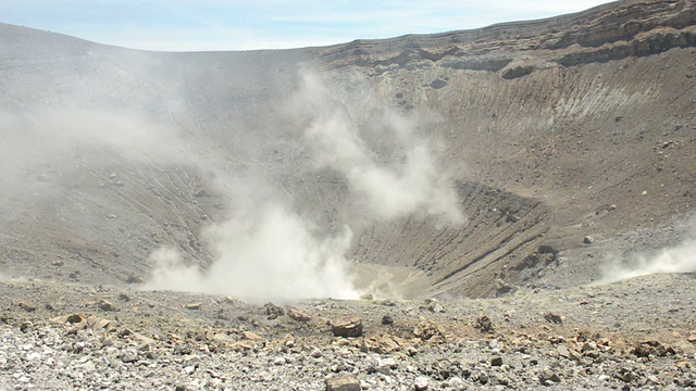 风之岛上的火山窝视频素材