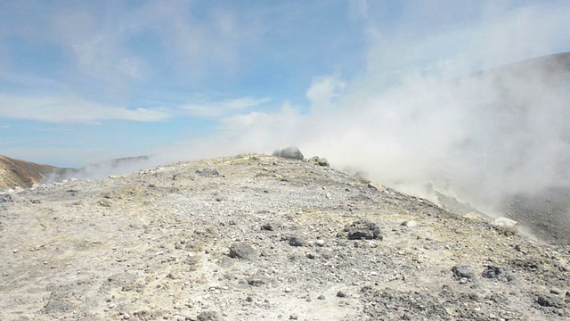 风之岛上的火山窝视频素材