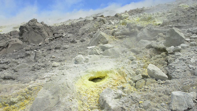 风之岛上的火山窝视频素材