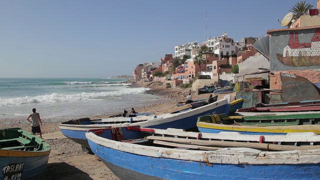 Taghazout村视频素材