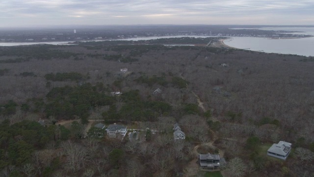 接近Edgartown,马萨诸塞州。拍摄于2011年11月。视频素材