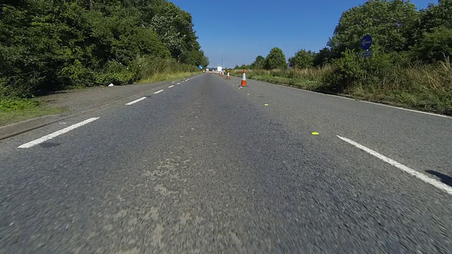 交通经过道路工程的时间间隔视频素材