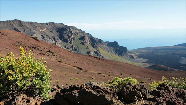 夏威夷毛伊岛，哈雷阿卡拉国家公园，哈雷阿卡拉火山口视频素材