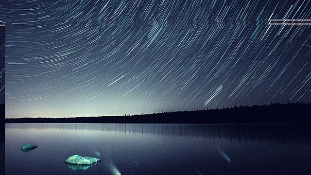 星空之湖视频素材