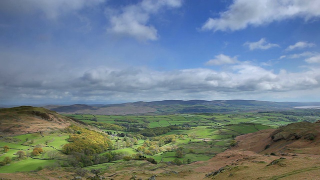 湖区国家公园的Dunnderdale falls地区。视频素材