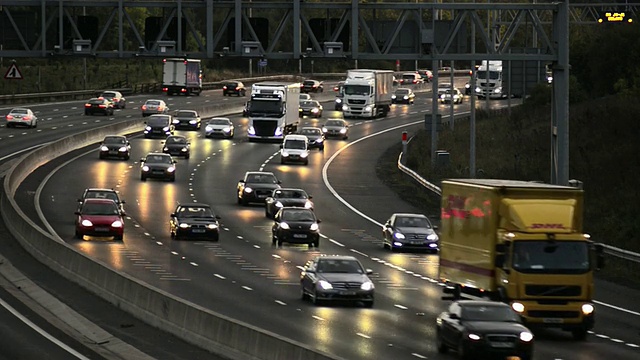 M25高速公路尖峰时间视频素材