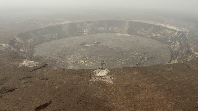 美国夏威夷大岛基拉韦厄岛鸟瞰图视频素材