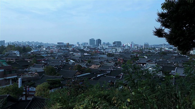 Jeonju Hanongmaeul(由韩国传统房屋组成的村庄)视频素材