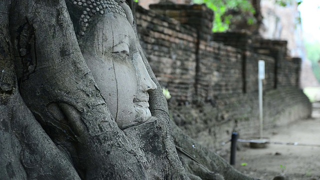 古代石佛造像视频素材