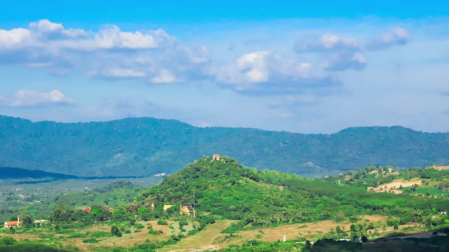 山蓝天，云影子视频素材