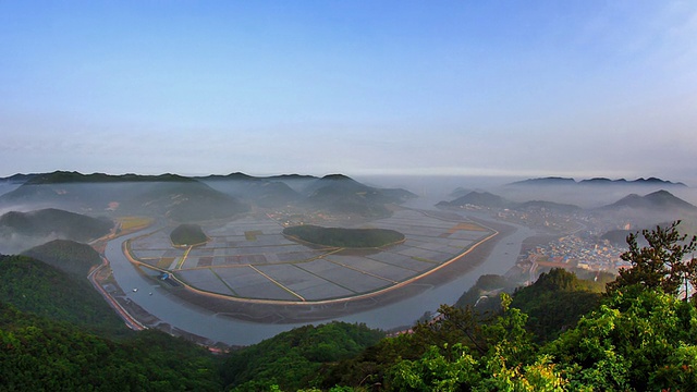 北城坡的田野景色视频素材