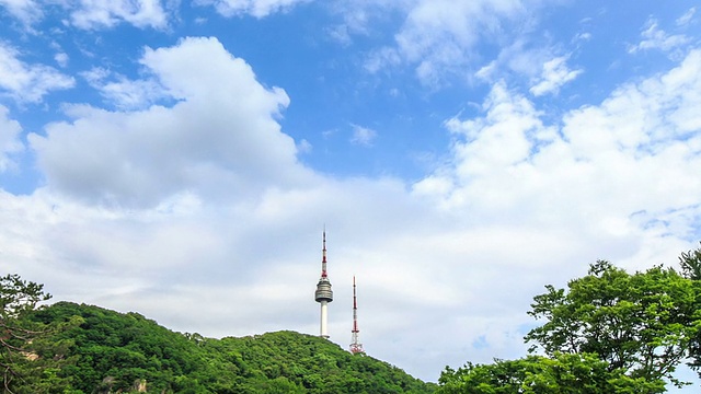 南山塔在首尔视频素材