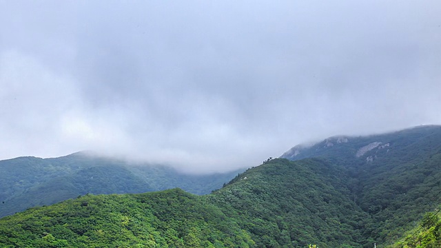 三日岭流动积云的景观图(col)视频素材