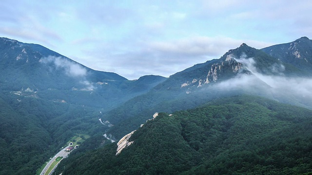 三厘岭云海景色视频素材