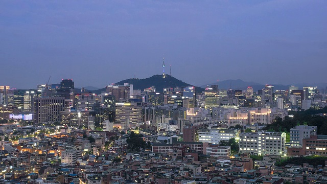 夜景城市景观视频素材